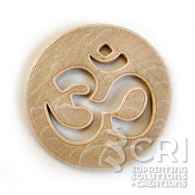 Sottobicchiere Om Wood stampa 3d